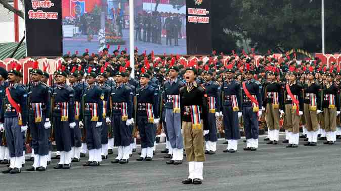 नौसेना प्रमुख का एनसीसी गणतंत्र दिवस शिविर 2026 दौरा, कैडेट्स को प्रेरणादायक संदेश